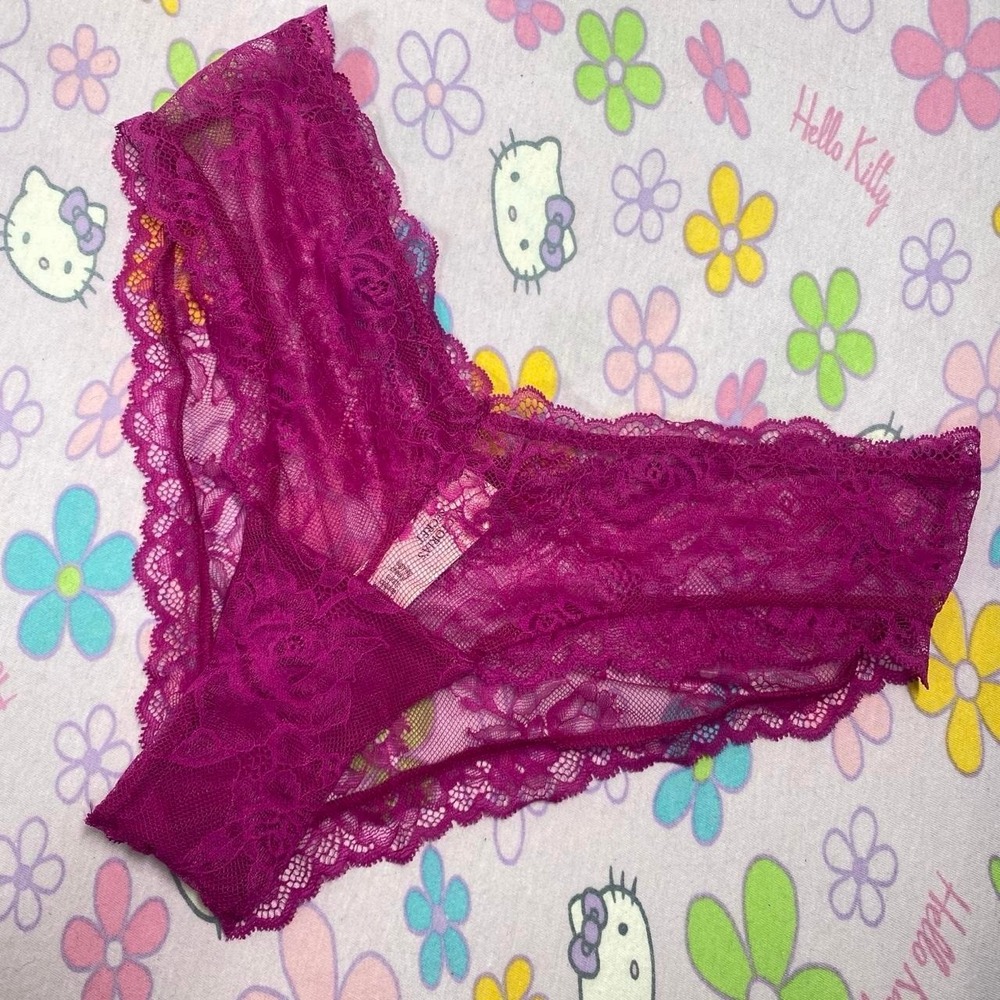 VICTORIA'S SECRET MAGENTA PINK PURPLE HIGH LEG CHEEKY